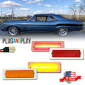 Set of 4 LED Bumper Side Marker Lights for Chevy Nova (1970–1974)