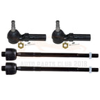 Set of 4 Tie Rod End Links for Chevrolet Corvette (1997–2013)