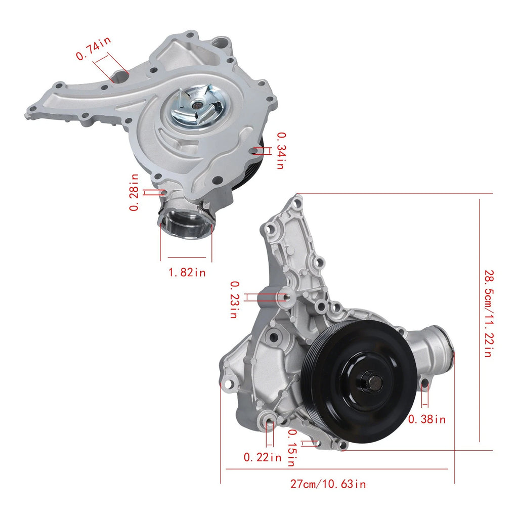 Engine Water Pump for Mercedes-Benz C230 C280 C300 C350 CLK350 E280 ML350 (2000–2010)