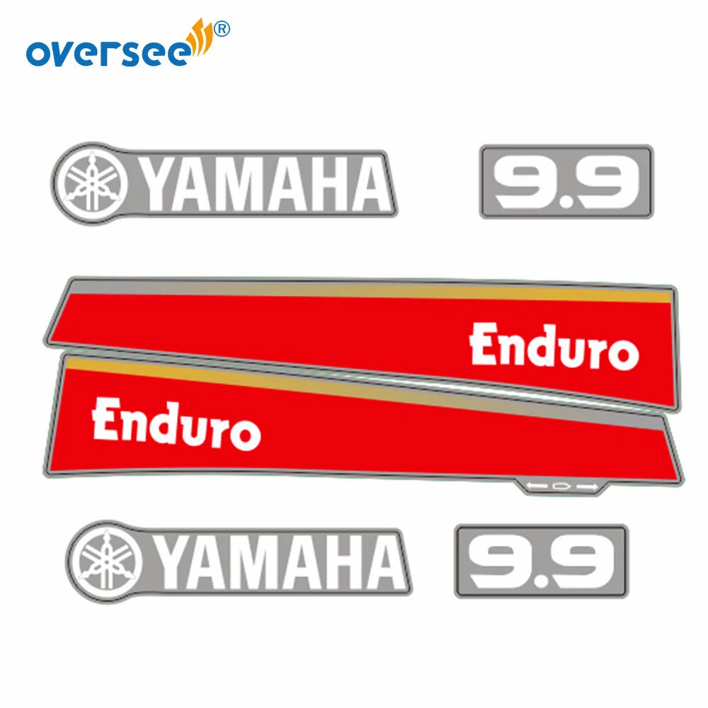 Sticker Kit for Yamaha 9.9HP 2 Stroke Outboard (1990–2023)