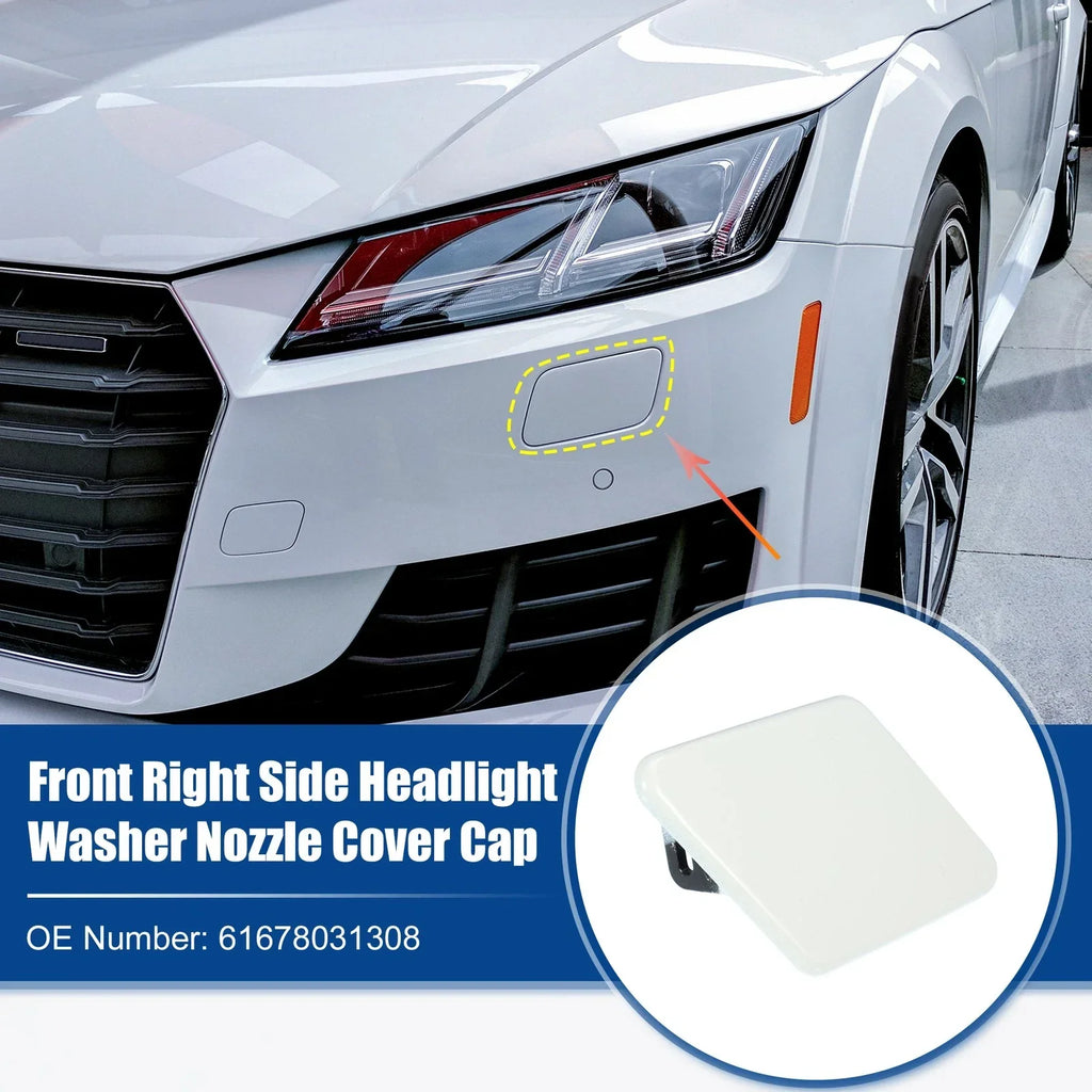 Right Front Headlight Washer Nozzle Cap for BMW 325i 328i White