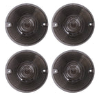 Set of 4 Smoked Lens Turn Signal Light Covers for Harley Touring