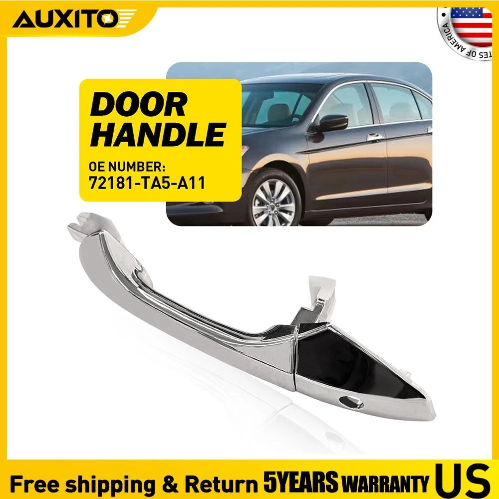 Front Left Outer Door Handle for Honda Accord (2008–2012) Black