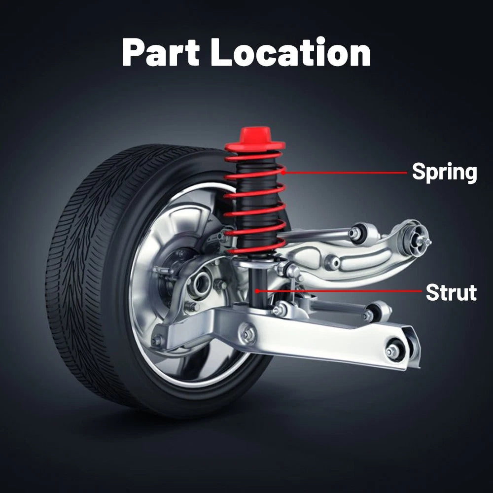 Front Pair Complete Struts & Spring Assemblies for BMW 325i (2001-2005)