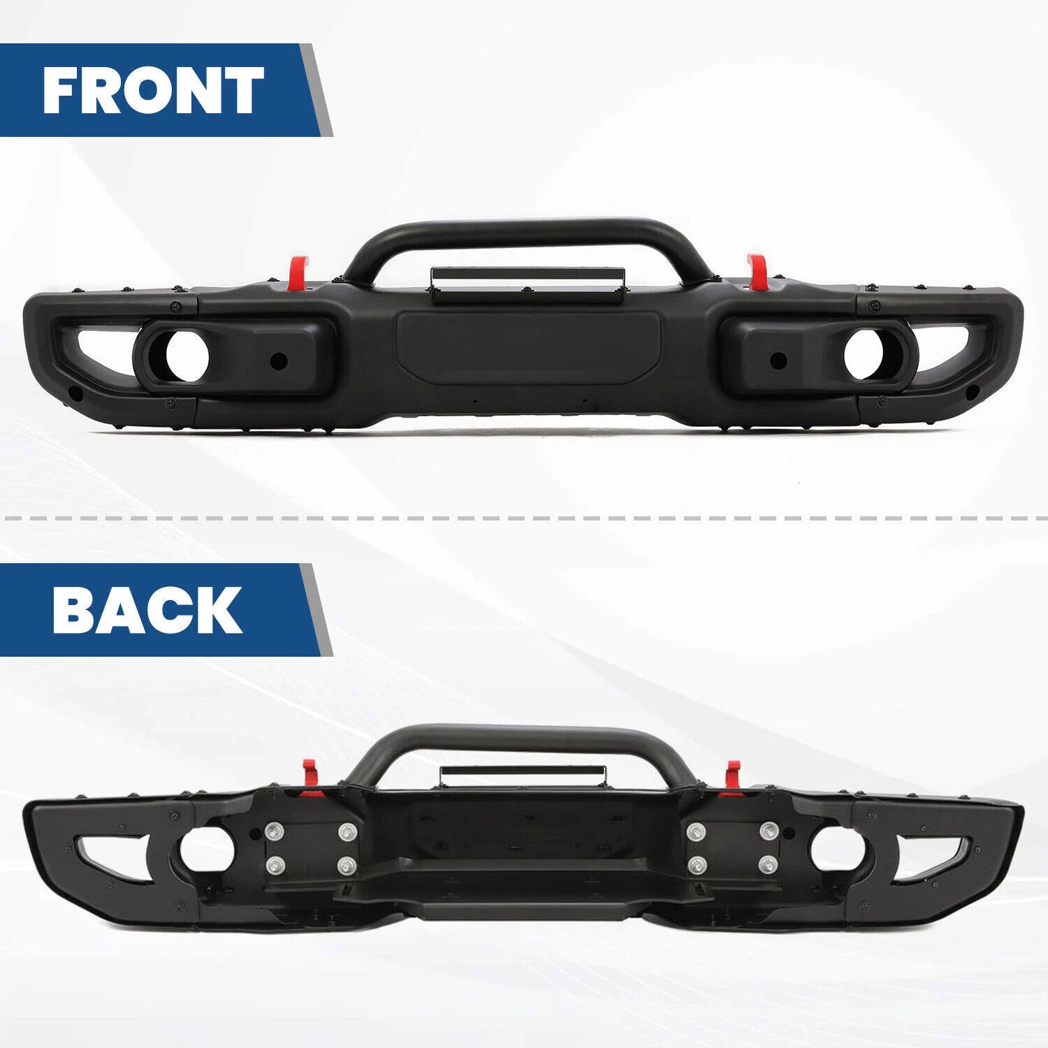 Steel Front Bumper Kit for Wrangler JL Rubicon / Gladiator (2018–2024)