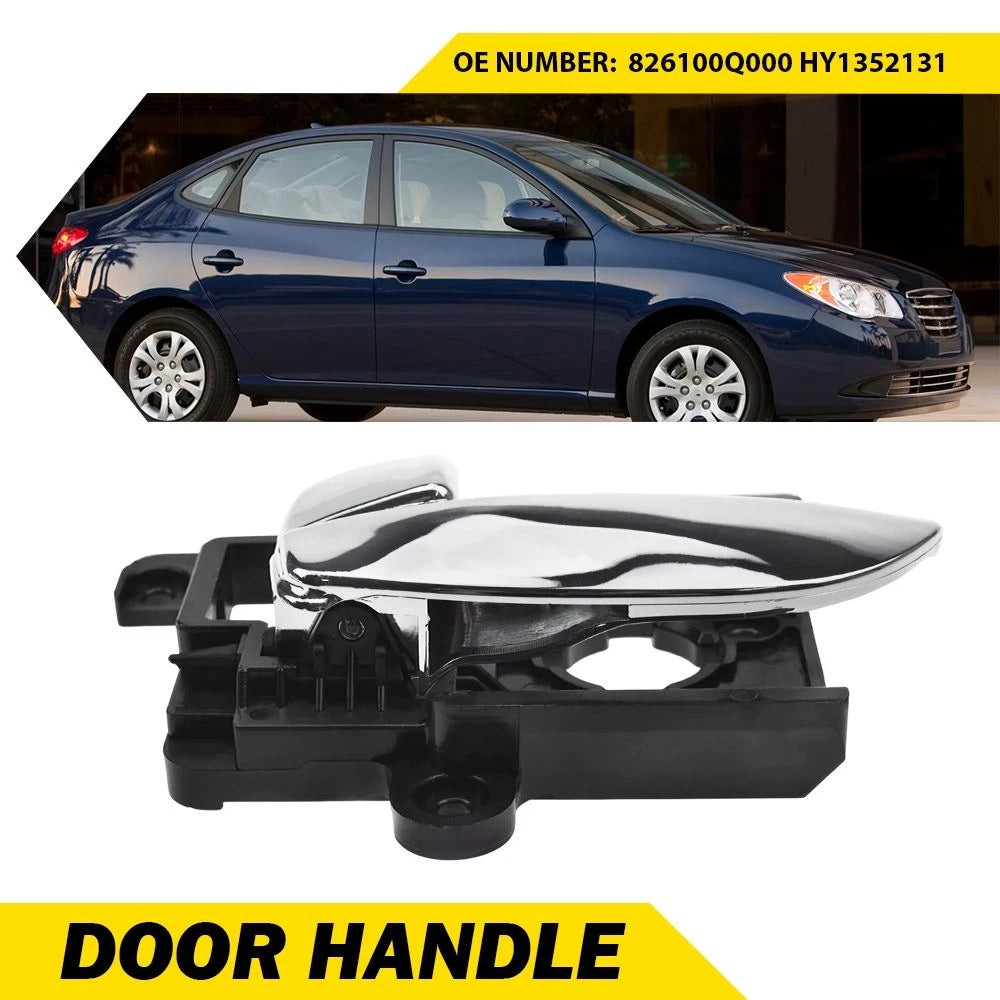 Interior Door Handle for Hyundai Elantra (2007–2010) LH Front/Rear Chrome