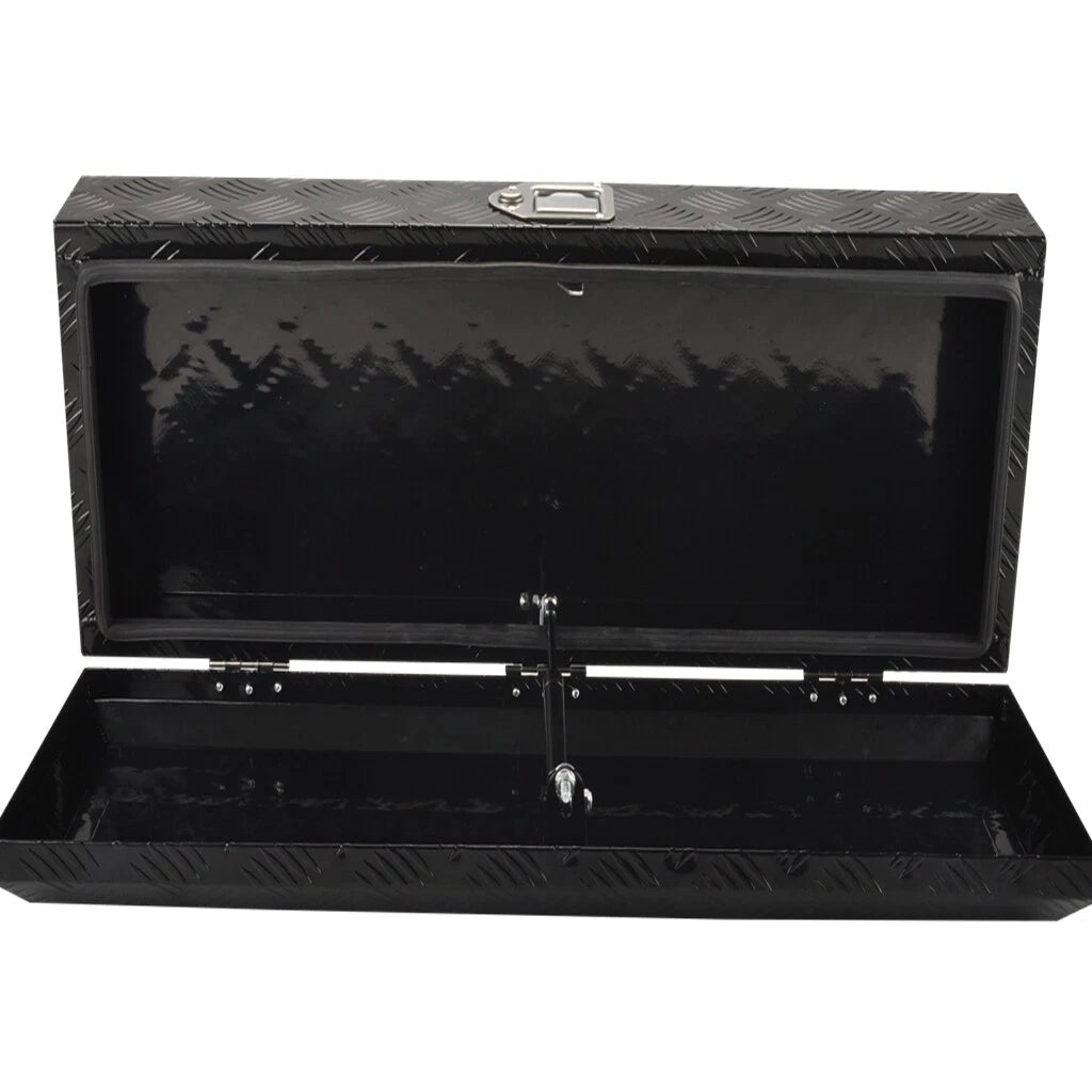 Toolbox for Pickup Trailer Truck Bed (35"x13"x6.4") Aluminum with Lock