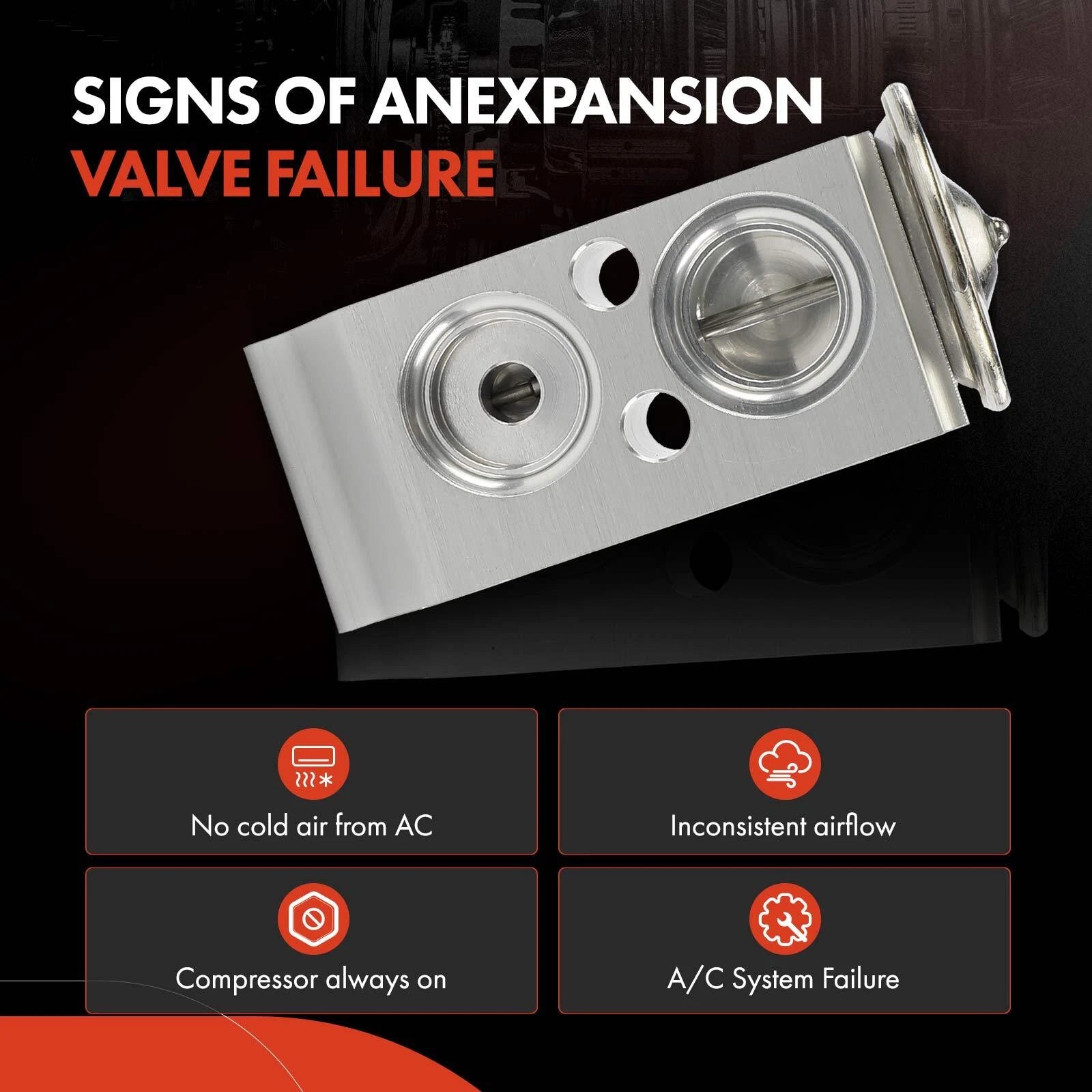 A/C Expansion Valve for Hyundai Accent Veloster Kia Rio (2013–2017)