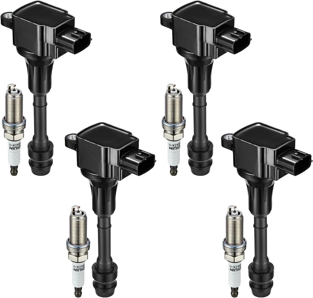 4X Ignition Coil & Spark Plug for Chevrolet Beretta Corsica (1987–1989)