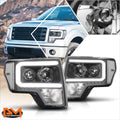 L-Shape LED DRL Switchback Headlights for Chevy Blazer/S10 (1998–2004)