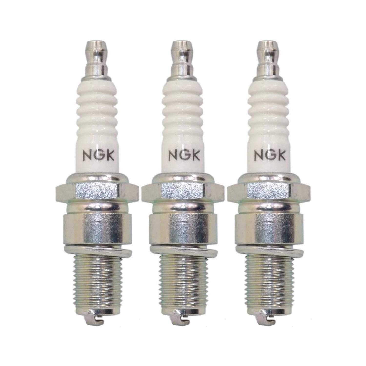 NGK Spark Plug Set of 3 (7634) for Daihatsu Charade 1.0 L3 (1988–1998)