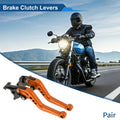 Adjustable Short Brake Clutch Levers for Suzuki SV650 (1999–2009) - Orange