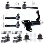 Set of 9 Front Ball Joint Tie Rod End Idler Arm for Nissan D21 Pickup Pathfinder