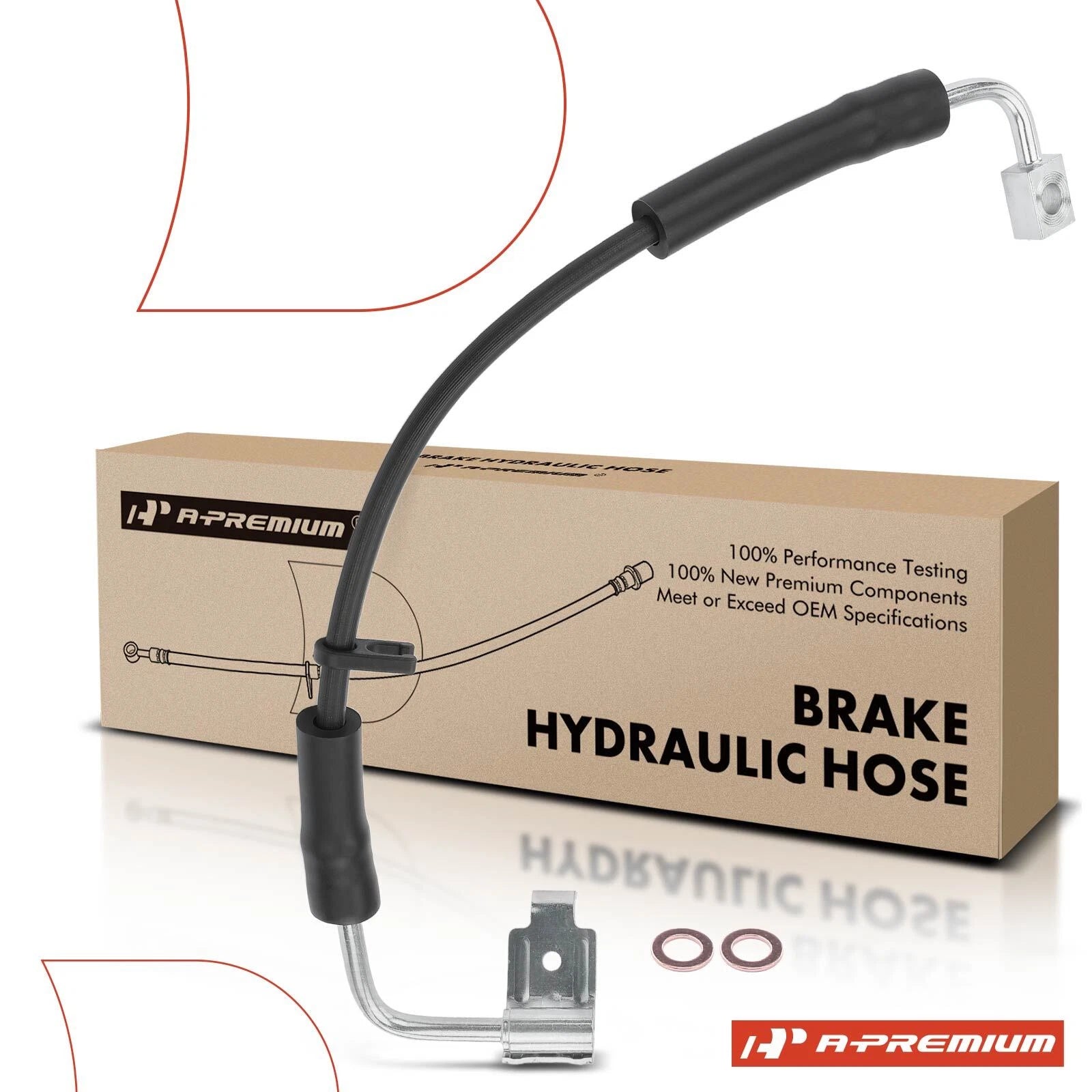 Front Driver Brake Hydraulic Hose for Jeep Wrangler (2008–2010)