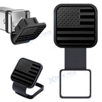 Universal Black Flag Tow Hitch Cover for 4-Way Flat Inserts (2") (–)