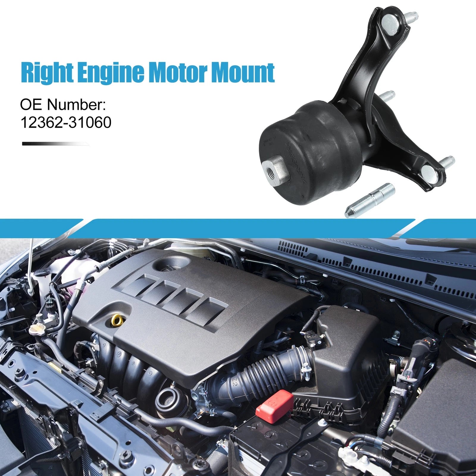 Engine Motor Mount Right & Transmission Mount for Toyota Highlander (2008–2011)