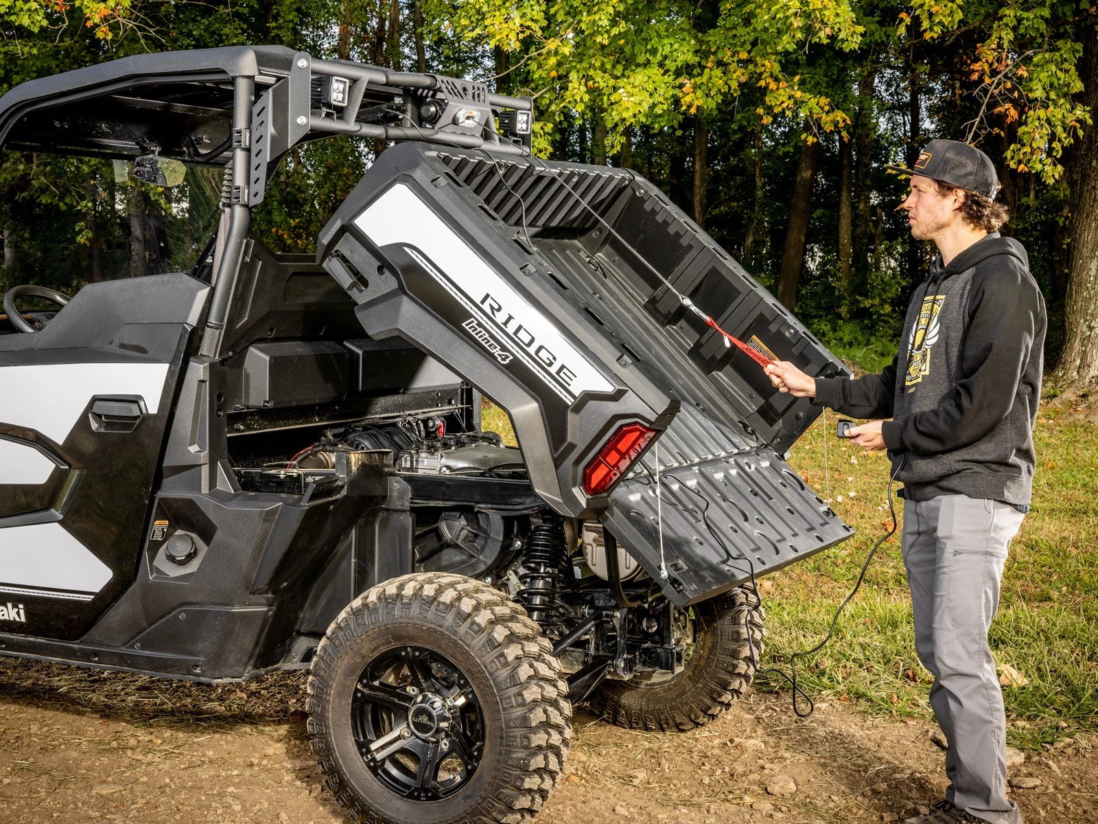 Game Loader Rack for Kawasaki Ridge (Fitment) with 2 Cube Lights