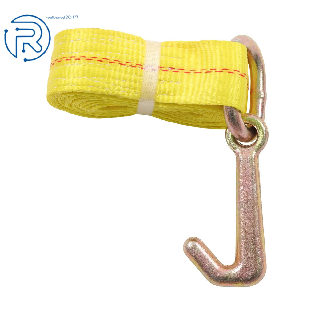 2X 2" × 10' Mini J Hook Towing Strap G70 for Trailer Wrecker