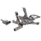 Adjustable Rearset for BMW S1000RR (2019–2024) - Aluminum Grey