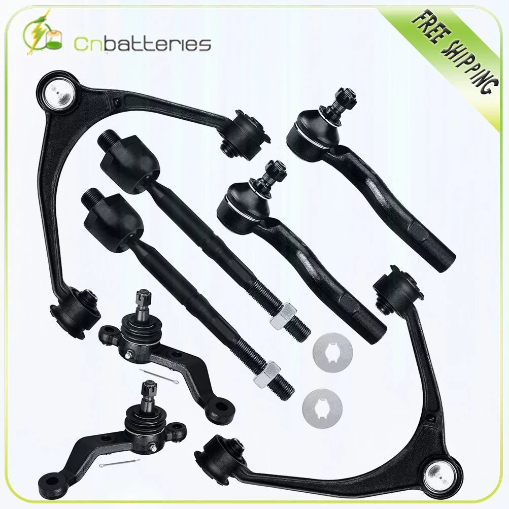 8Pc Front Suspension Kit Control Arms Tie Rods for Lexus GS300 GS400 GS430 SC430 (1998–2005)