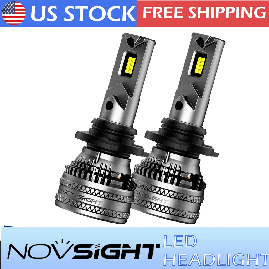 9005 HB3 LED Headlight Bulbs Kit for High & Low Beam (6500K, 50000LM)