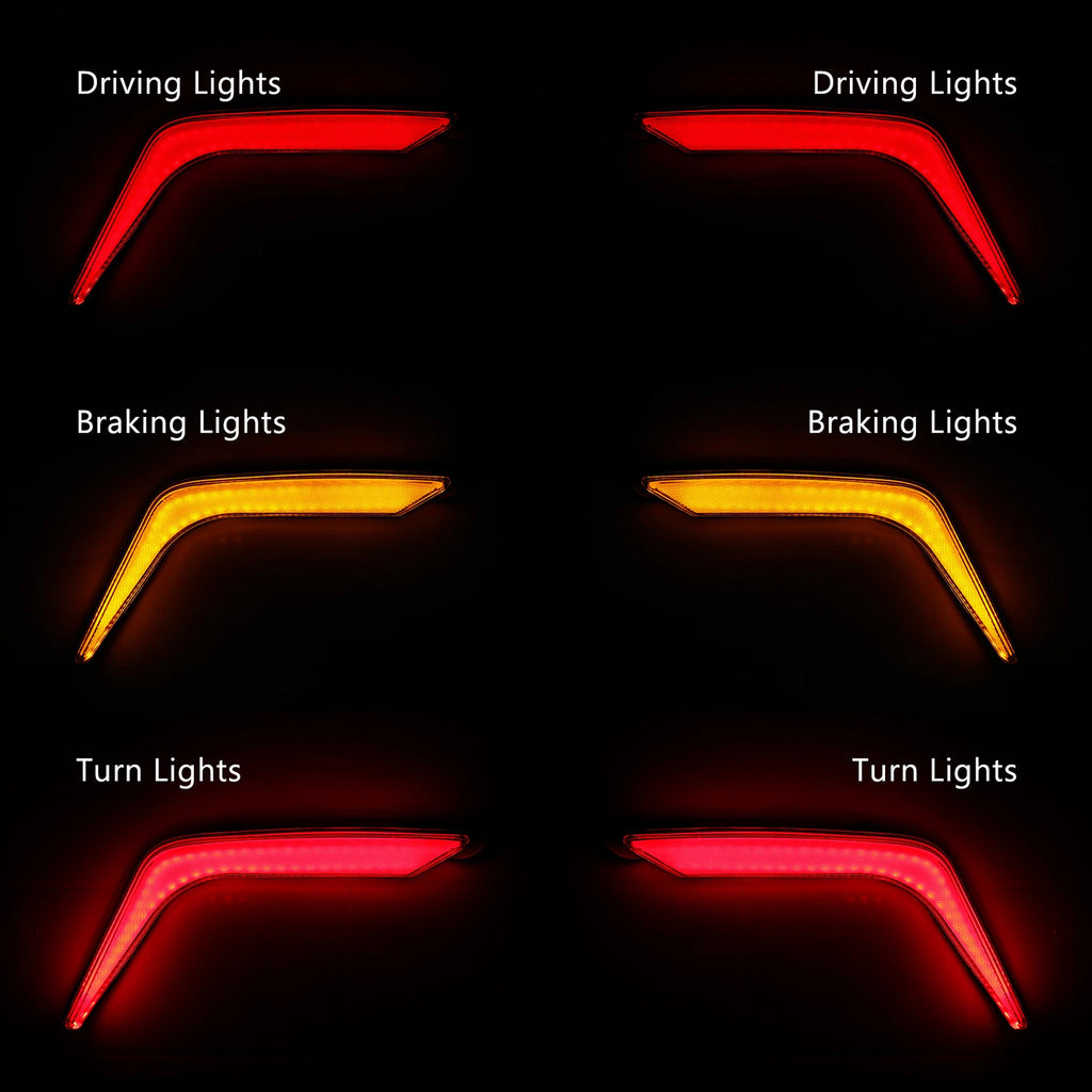 Rear Saddlebag Turn Brake Light Accents for Honda Goldwing GL1800 (2018–2025)