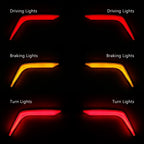 Rear Saddlebag Turn Brake Light Accents for Honda Goldwing GL1800 (2018–2025)