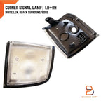 White Lens Black Trim Front Corner Signal Light for Holden Rodeo (91-97)