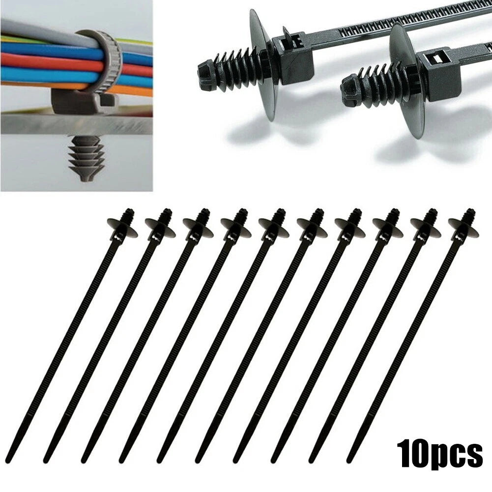 10X Fir Tree Push In Releasable Wiring Loom Cable Zip Tie for Universal