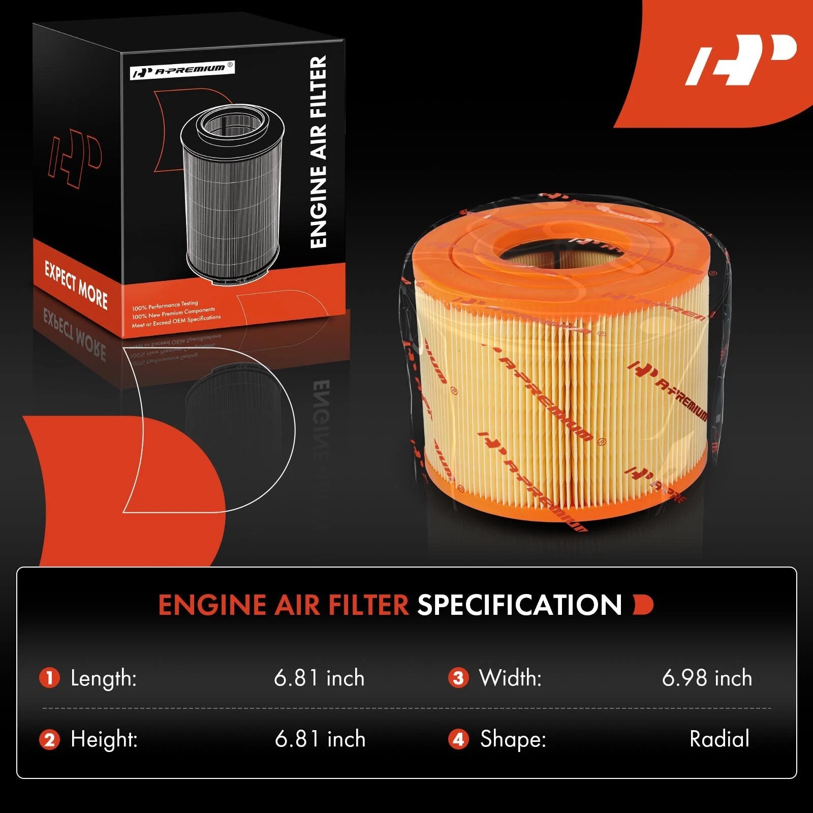 Engine Air Filter for BMW 1 Series E82 E87 E90 (2006-2010)