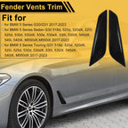 Air Flow Fender Vent Cover Trim for BMW 5 Series G30/G31 (2017–2023) Gloss Black 1 Pair