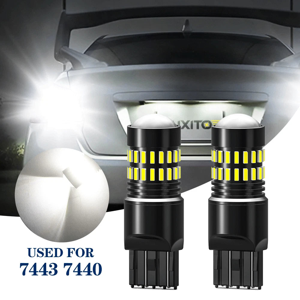2X AUXITO 7443 7440 LED Back Up Reverse Tail Light Bulbs for