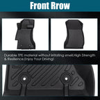 Set of 3D Floor Mats for Subaru Impreza (2012–2016) TPE Rubber All Weather