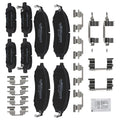 8pcs Brake Pads Set for Infiniti EX35 EX37 FX35 FX37 FX45 G25 G35 G37 (2008–2013)