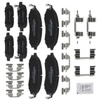 8pcs Brake Pads Set for Infiniti EX35 EX37 FX35 FX37 FX45 G25 G35 G37 (2008–2013)