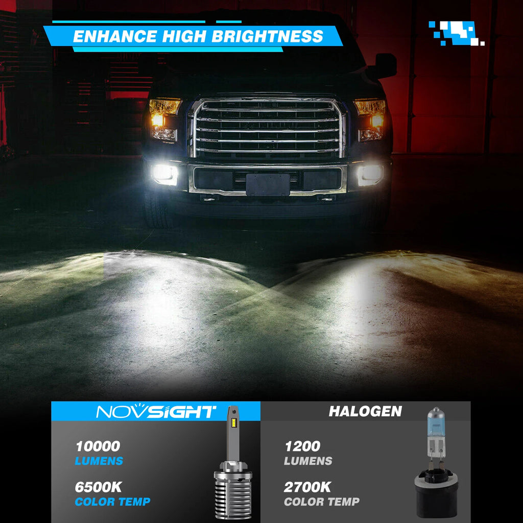 2X H7 LED Headlight Bulbs for