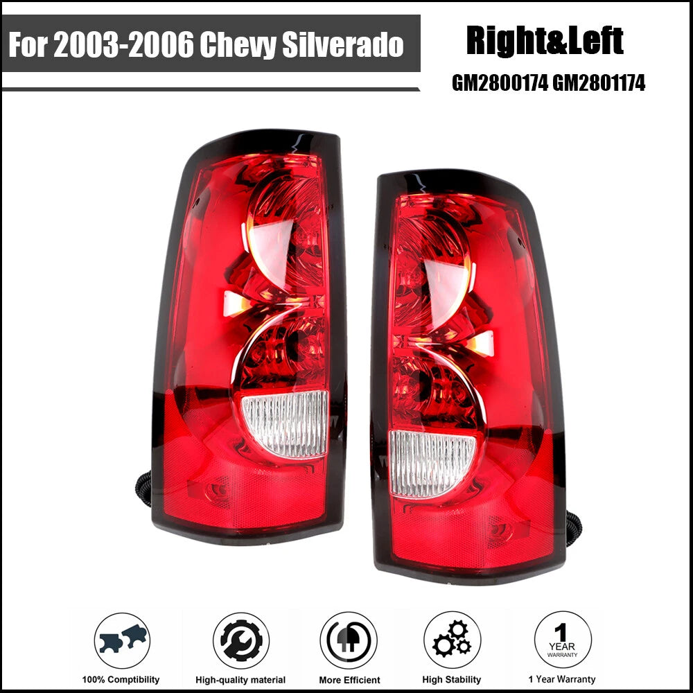 Tail Light Assembly for Chevy Silverado (2003–2006) Set of 2