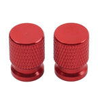 Set of 4 Tire Valve Caps for Car Motor Rim Vent (Red)