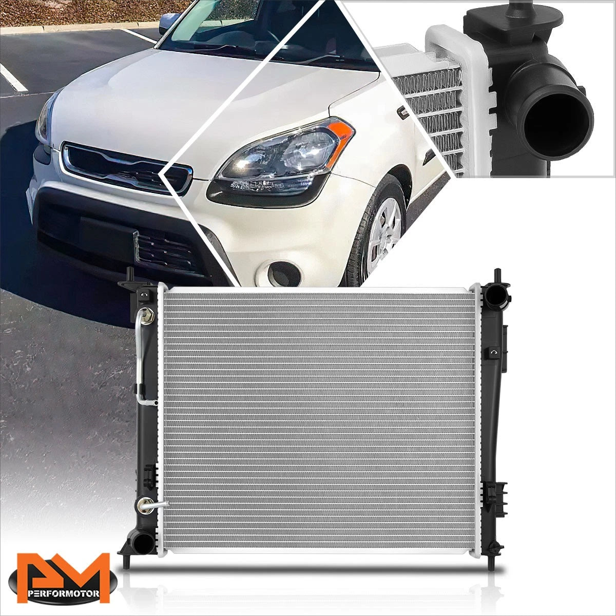 Aluminum Core Cooling Radiator for Kia Soul 1.6L (2010–2011) DPI-13135