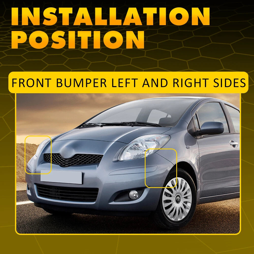 2X Front Bumper Retainers for Toyota Yaris Hatchback (2007â2011)