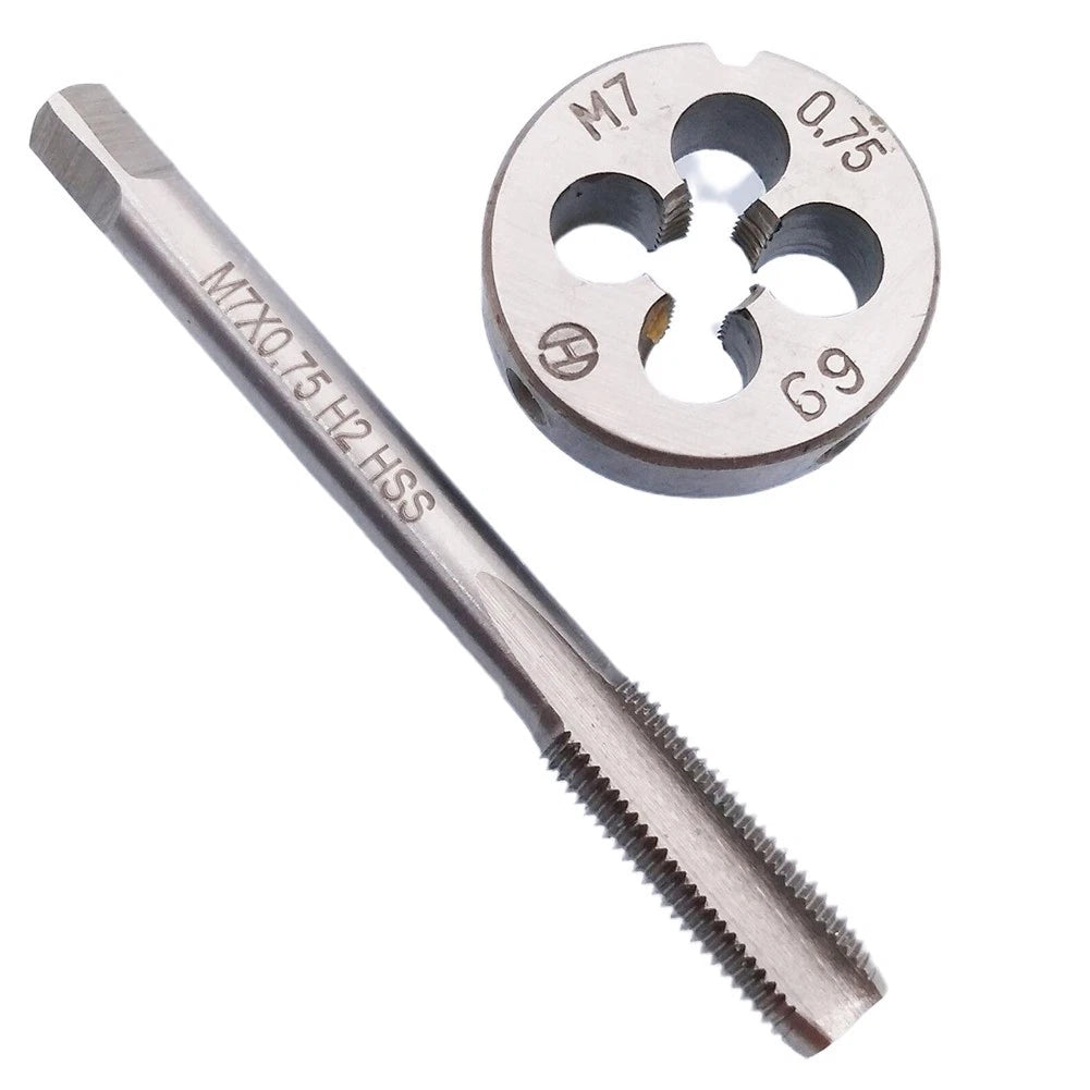 Set of 3 HSS Metalworking Taps 66mm Length Inserts for Manufacturing