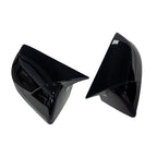 Set of 2 Black Mirror Cap Covers for Chevy Cadillac Escalade Suburban GMC Yukon (2021–2025)