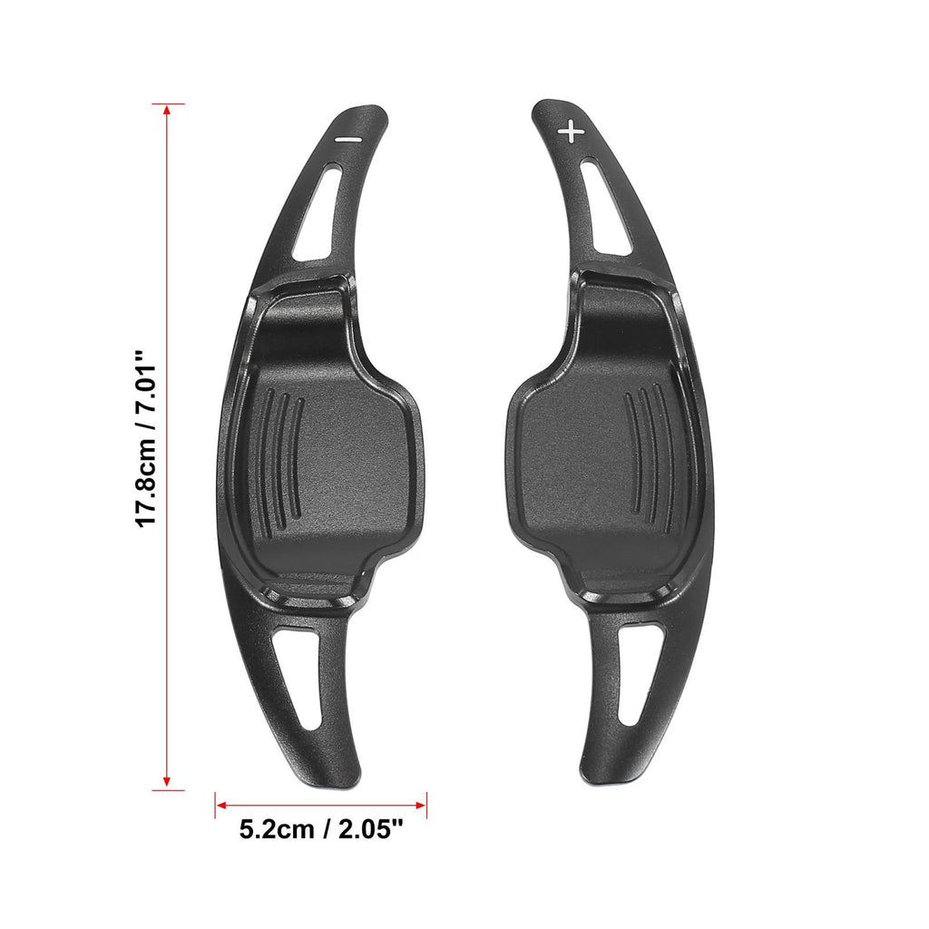Pair Black Steering Wheel Shift Paddle Covers for Cadillac XT5, Buick Regal