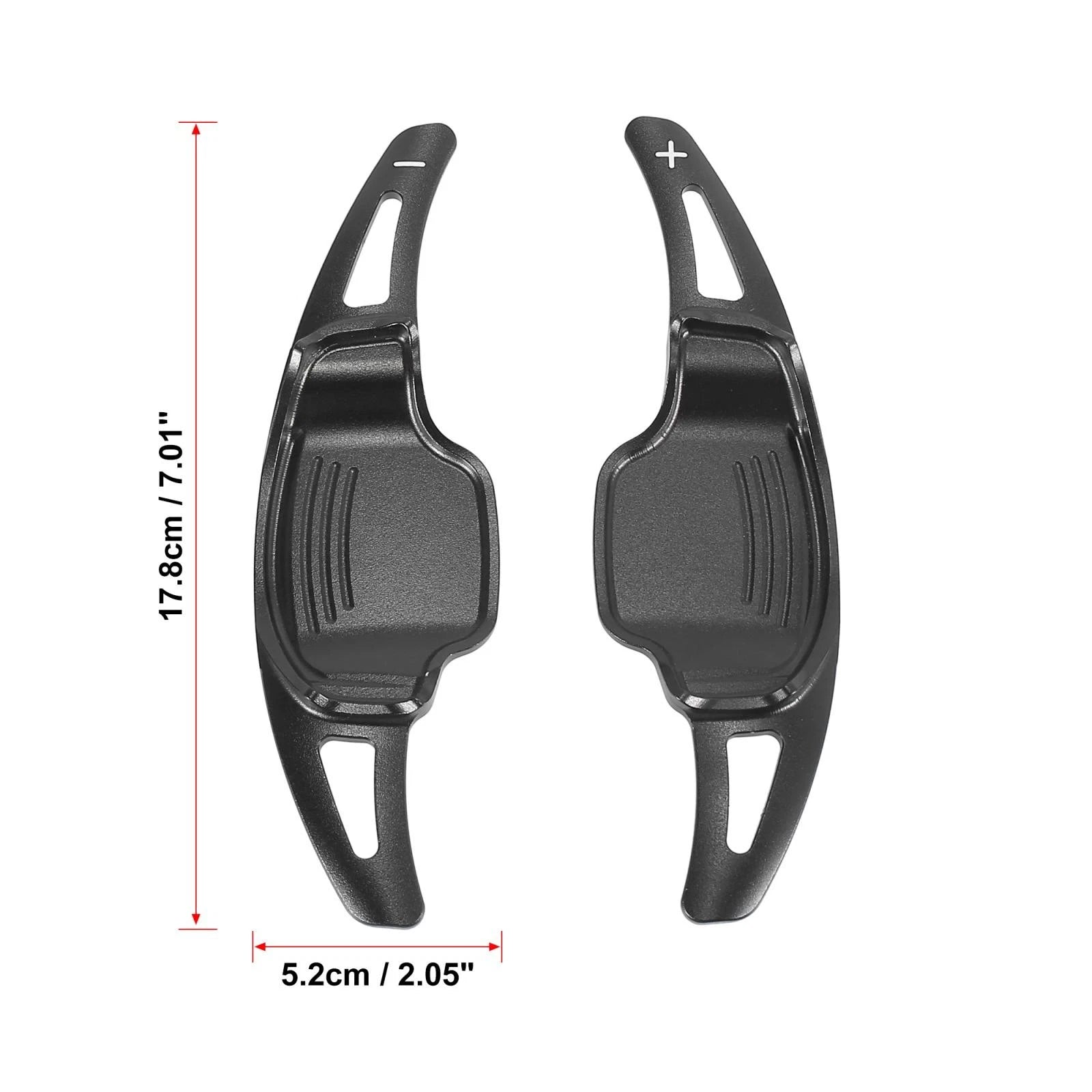 Pair Black Steering Wheel Shift Paddle Covers for Cadillac XT5, Buick Regal