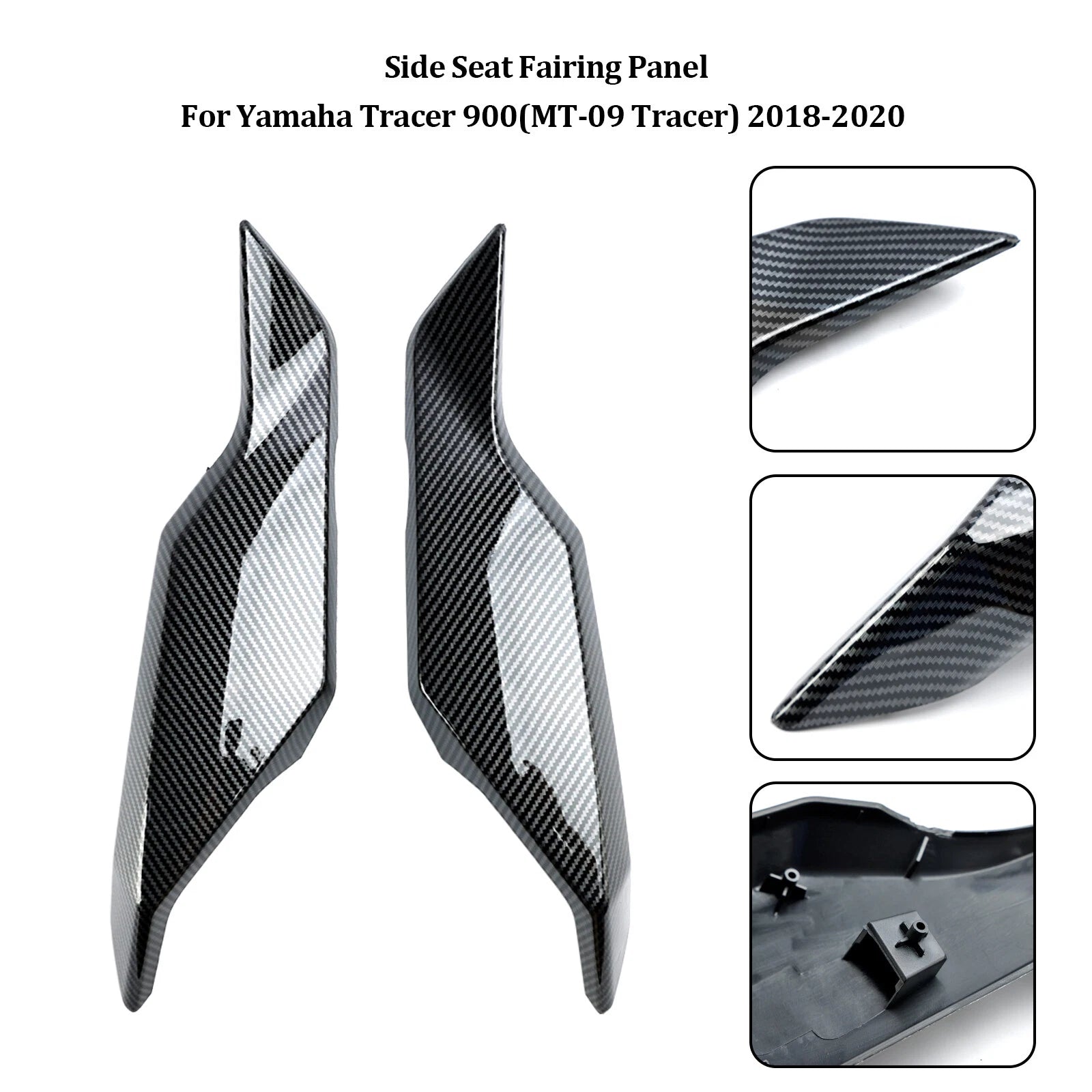 Rear Tail Side Seat Fairing Panel for Yamaha Tracer 900/GT (2018–2020) Carbon T9