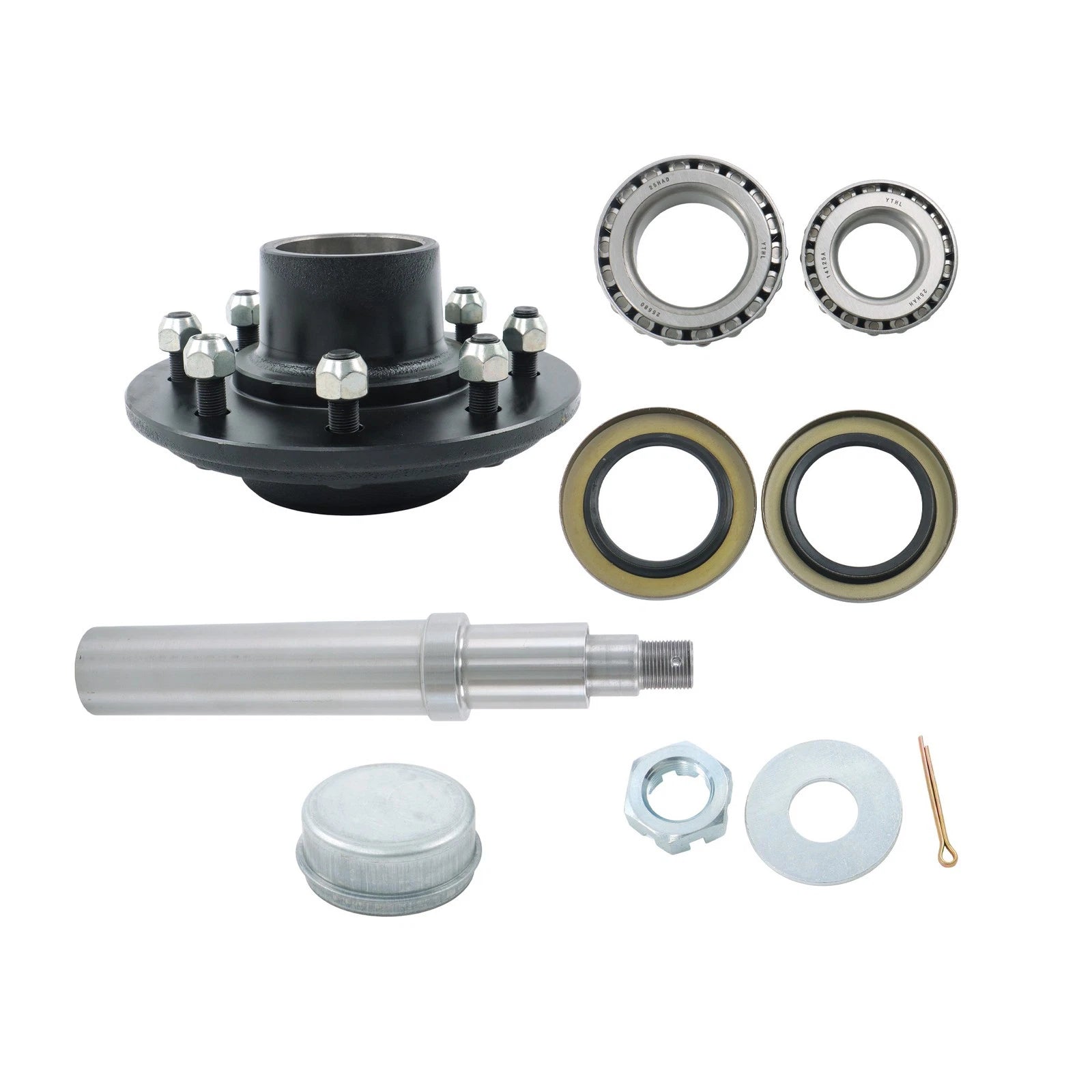 Axle Wheel Hub Kit for 7000lbs Axle 8 on 6.5" (Year Range)