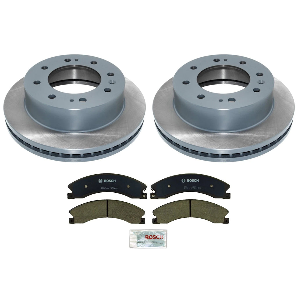 DuraGo Front Rotors & Bosch QuietCast Ceramic Pads for Sierra 2500HD