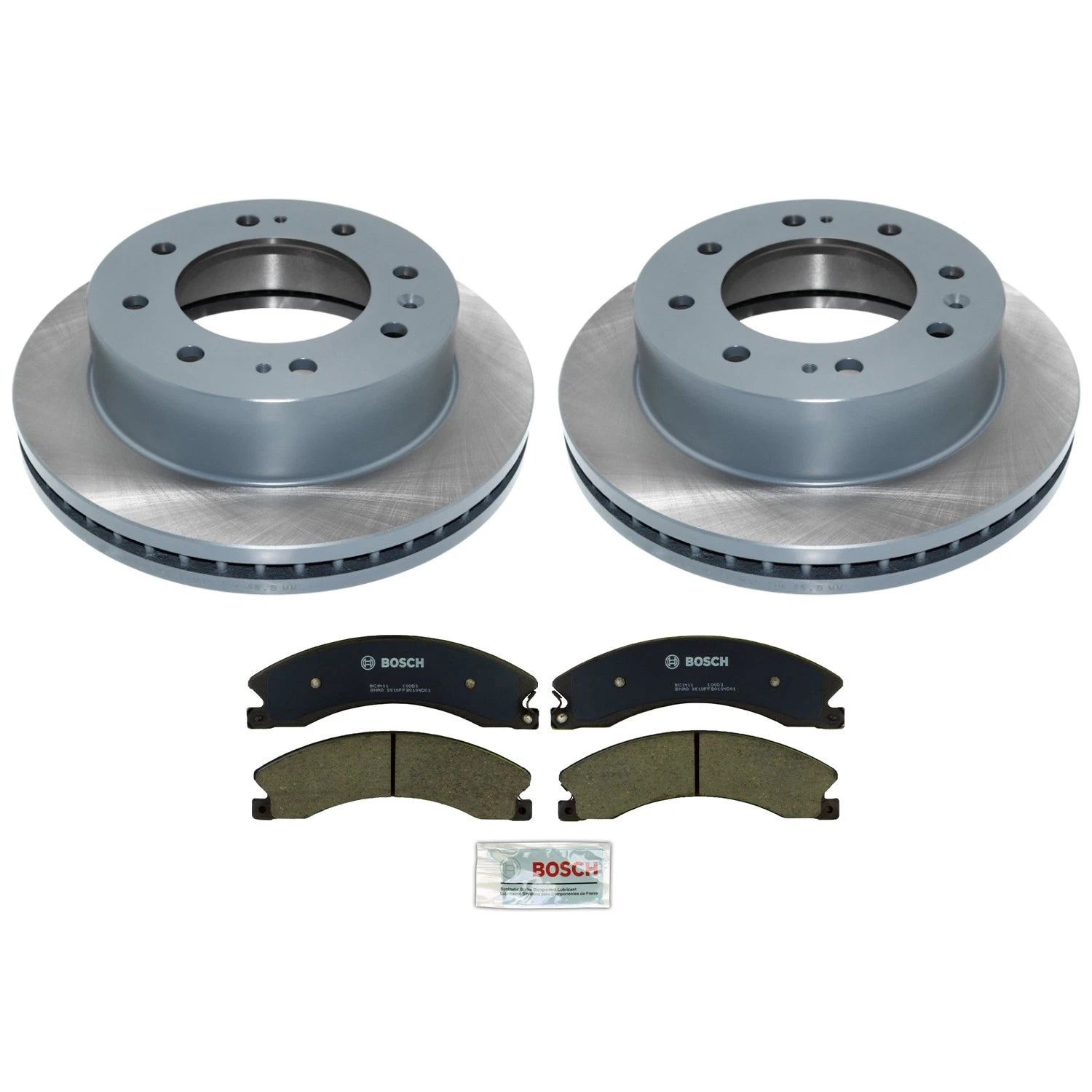 DuraGo Front Rotors & Bosch QuietCast Ceramic Pads for Sierra 2500HD