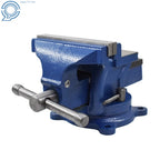 4-Inch Heavy Duty Bench Vise with Anvil and Swivel Locking Base