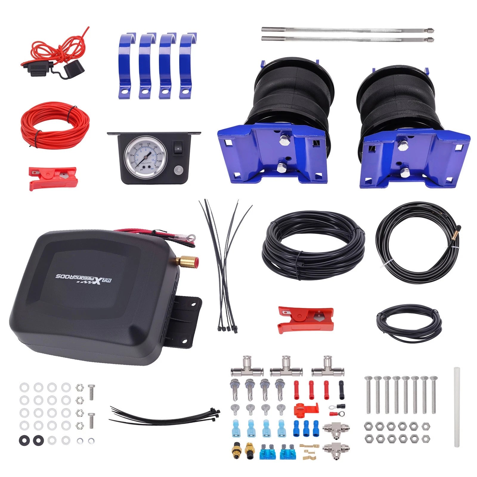 Air Spring Kit with Compressor for Ford E-450 Motorhome (1996-2008)